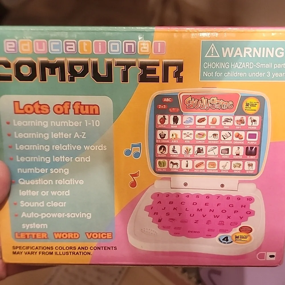 Educational Computer Toy with Pink Keyboard FP $13